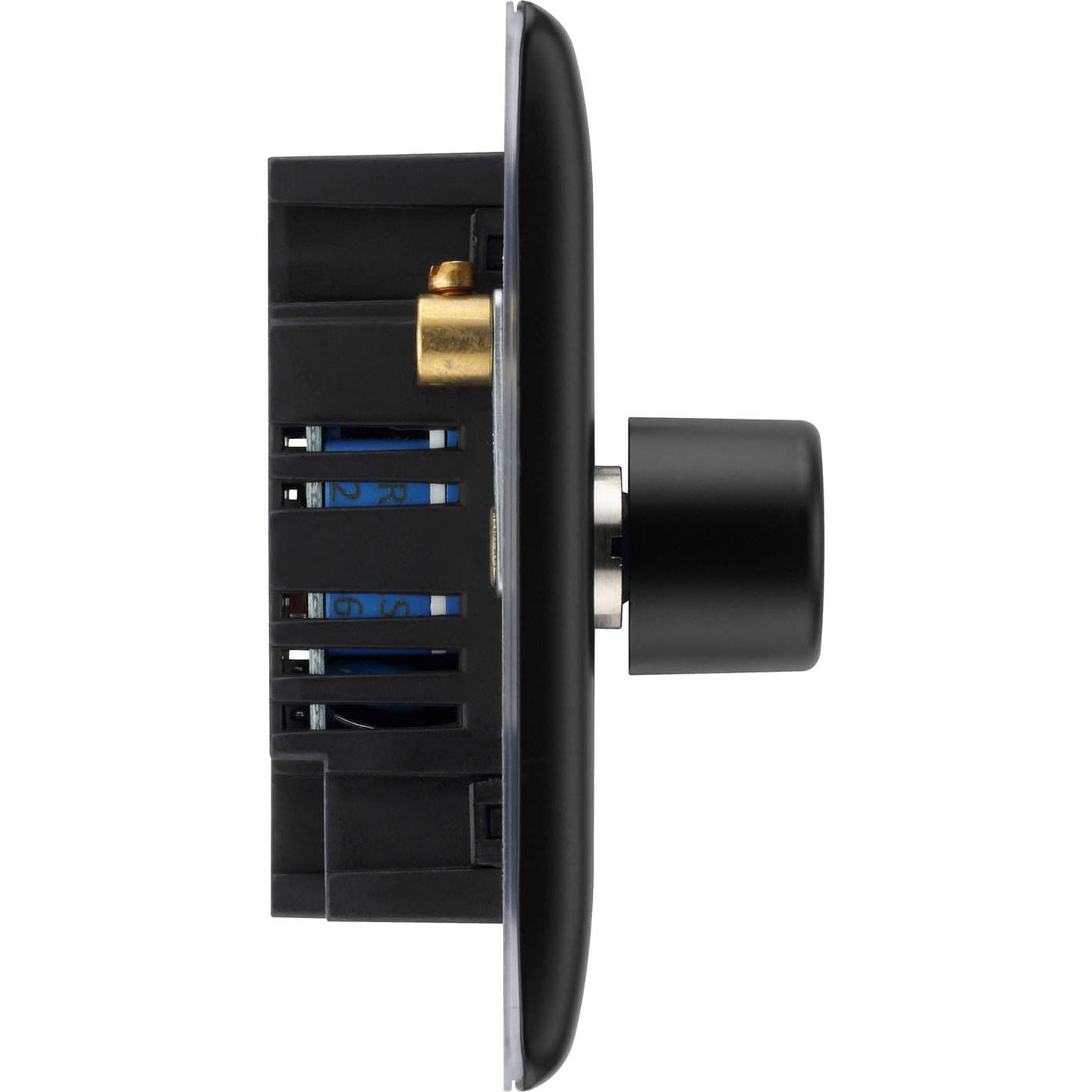 BG Double Dimmer Switch 2-Way Push On/Off Nexus Metal Matt Black Trailing Edge - Image 2