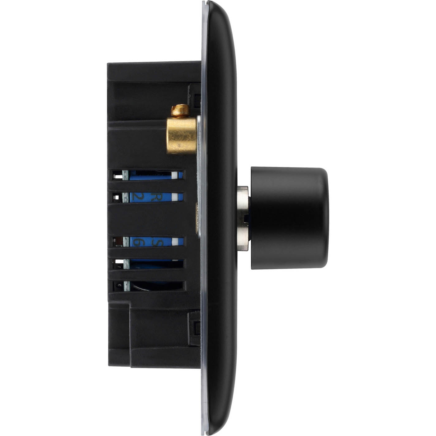 BG Double Dimmer Switch 2-Way Push On/Off Nexus Metal Matt Black Trailing Edge - Image 2