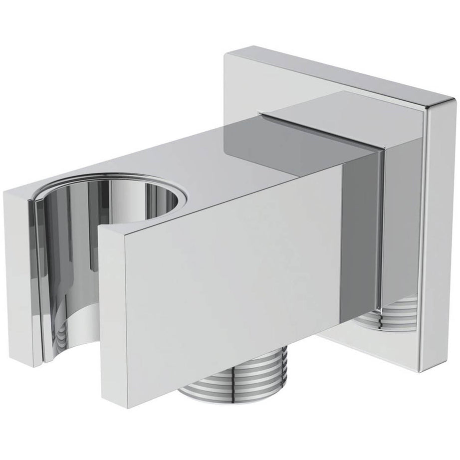 Ideal Standard Handset Elbow Bracket Shower Outlet Square Chrome Contemporary - Image 2