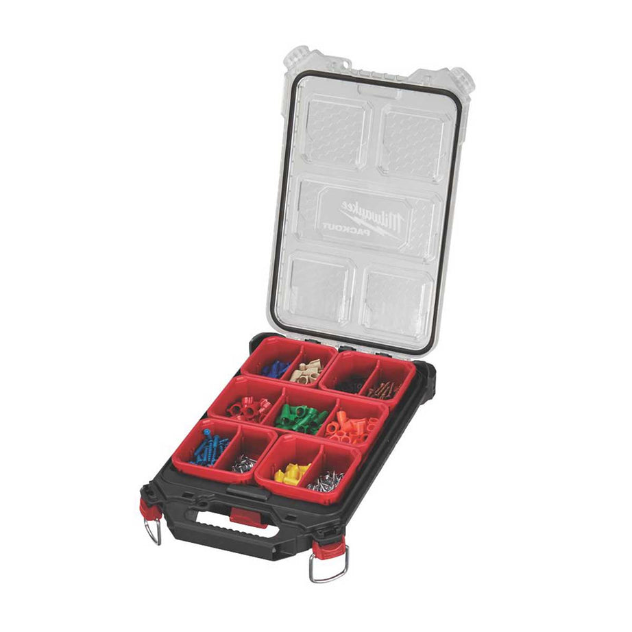 Milwaukee PACKOUT Organiser Compact Slim Storage System With Handle 9.5 x 15" - Image 2
