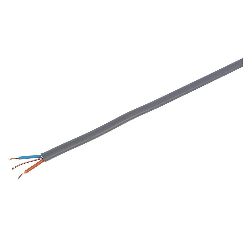 Prysmian Cable 2-Core Twin Earth 1mm x 100m Drum Brown&Blue&Bare Earth Grey - Image 3