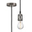 Pendant Set Light Fitting Lamp Holder Vintage 1.8m ES Black Nickel Gloss 3 1/2" - Image 1