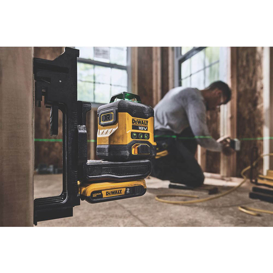 DeWalt Laser Level Cordless 18V 2Ah Li-Ion DCLE34031D1-GB Green Self Levelling - Image 5