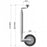 Jockey Wheel Heavy Duty Trailer Caravan 48mm Wind Up Handle Outdoor Sturdy - Image 2