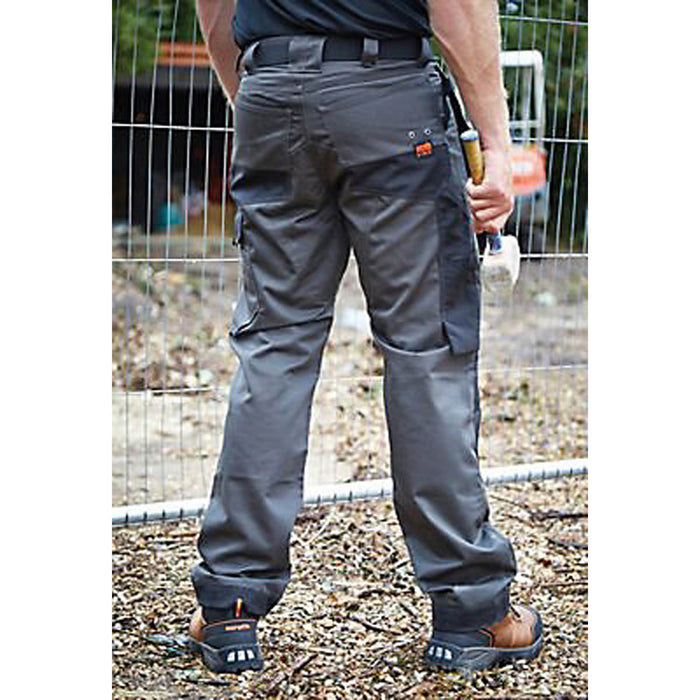 Scruffs Men Trousers Graphite 5 Pockets Reinforced Knees Straight Leg W30" L31" - Image 4