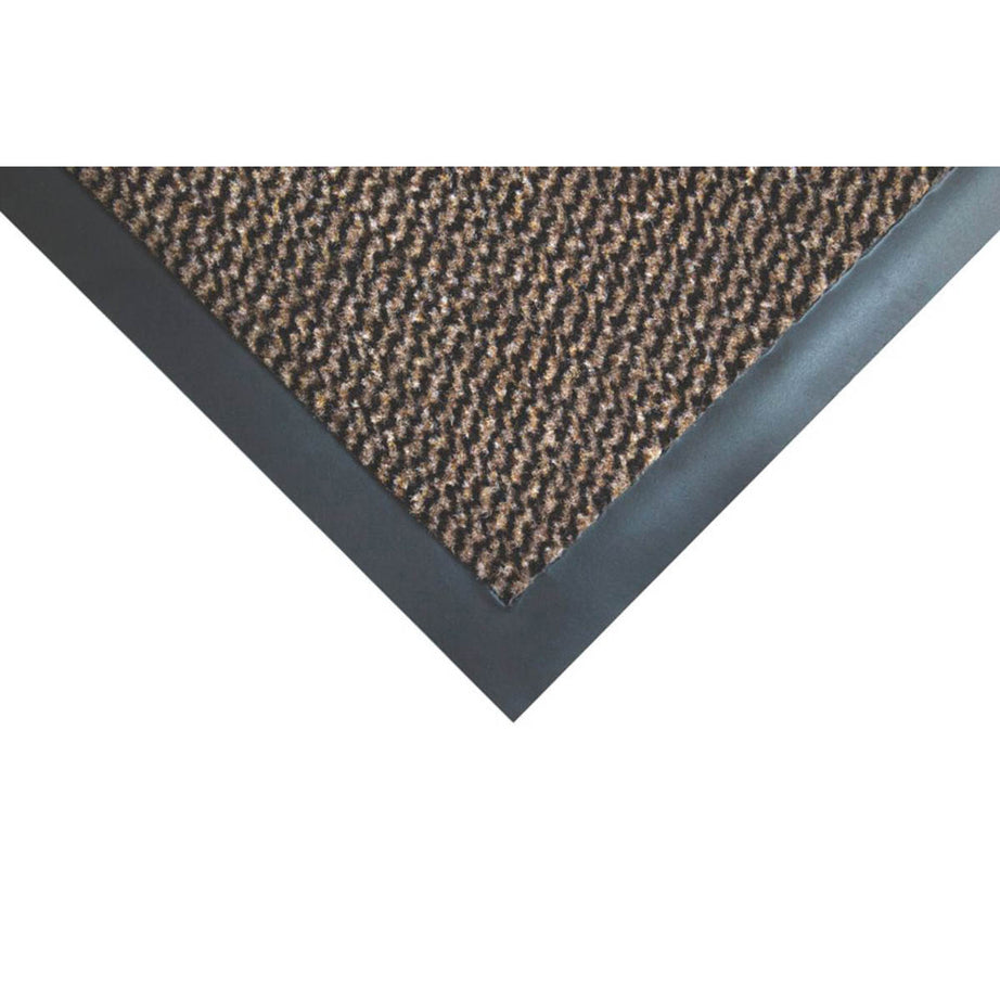 COBA Entrance Door Mat Vyna-Plush Black/Brown Water-Resistant 1.5 x 0.9m x 7mm - Image 1