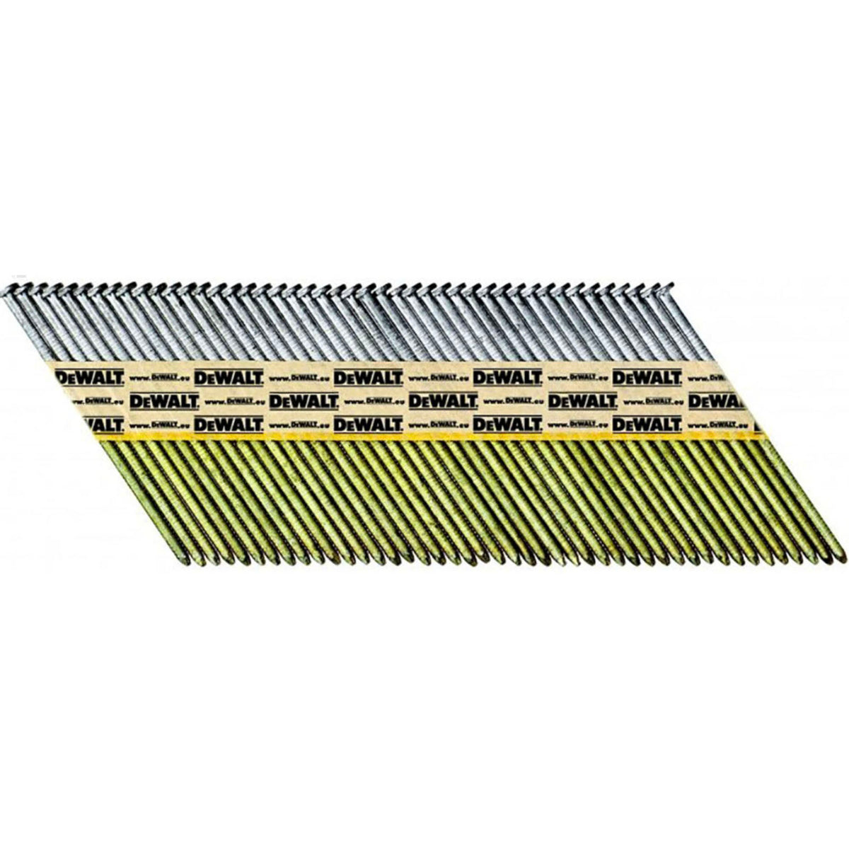 DeWalt Framing Nails Collated Stick Ring Shank Bright 2.8x63mm Pack Of 2200 - Image 1