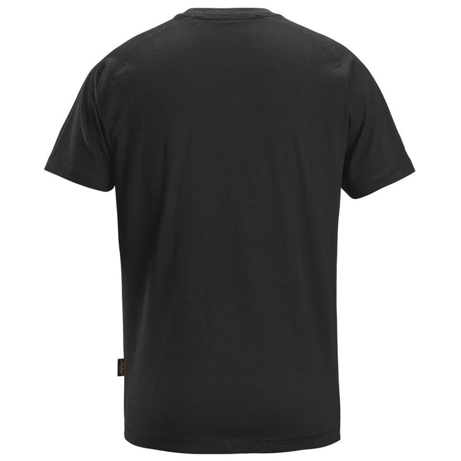 Snickers Work T-Shirt Mens Regular Fit Black Top Short Sleeve X Large 46" Chest - Image 2