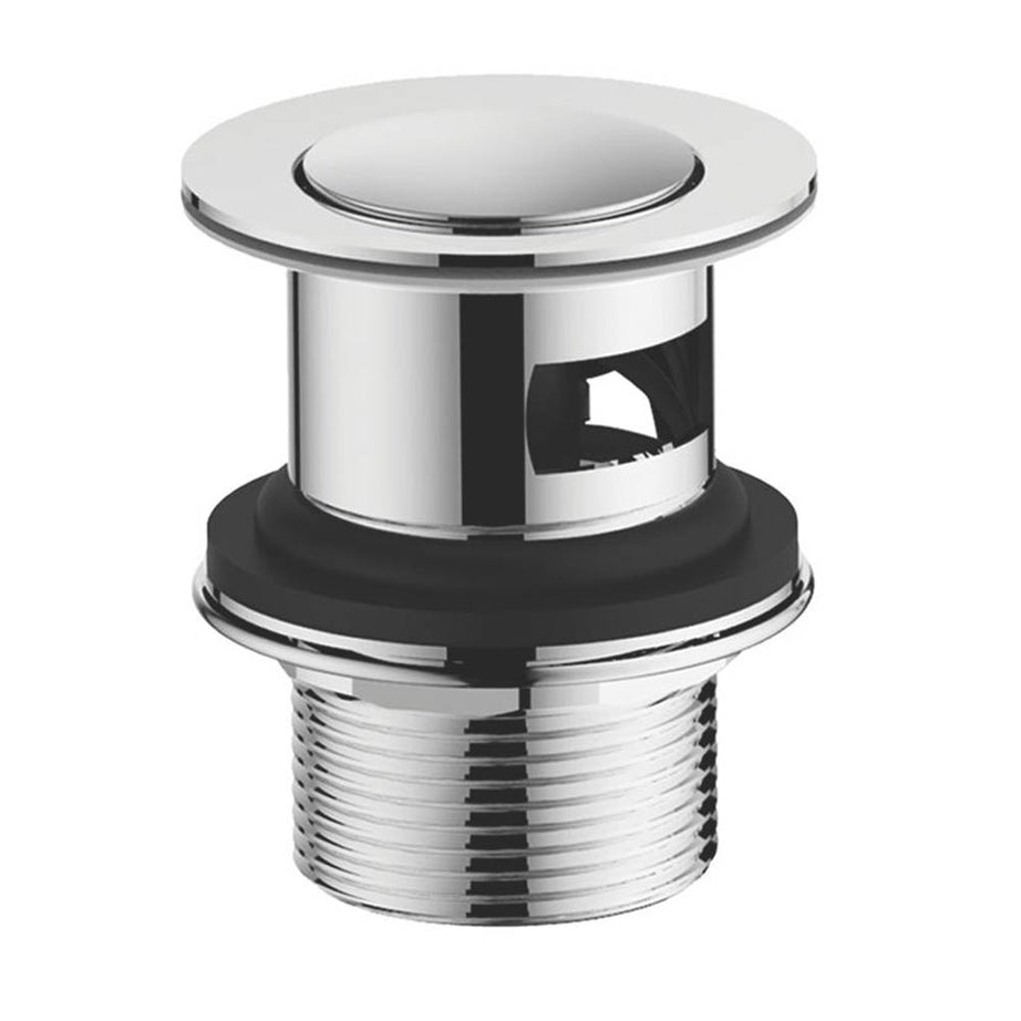 Bathroom Basin Tap Mono Mixer Chrome Single Lever Clicker Waste Modern Faucet - Image 2