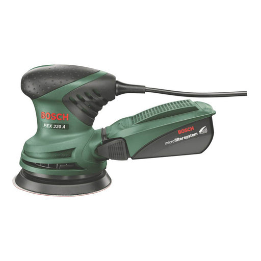 Bosch Orbital Sander Electric PEX220A Ergonomic Soft Grip Lightweight 220W - Image 1