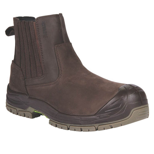 Safety Dealer Boots Mens Standard Fit Brown Waterproof Composite Toe Size 11 - Image 1
