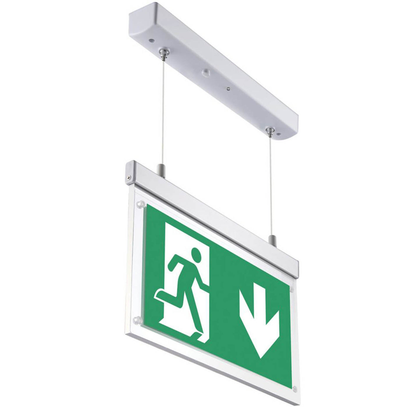 Brackenheath LED Exit Sign Ultra Slim Hanging Surface-Mounted 220mm x 300mm - Image 4