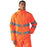 Regatta Hi Vis Jacket Mens Orange Waterproof Hood Workwear XXL 47" Chest - Image 3