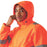 Regatta Hi Vis Jacket Mens Orange Waterproof Hood Workwear XXL 47" Chest - Image 4