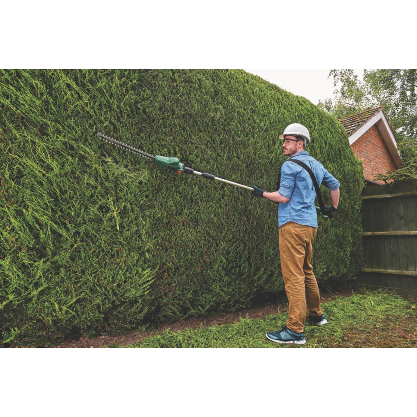Bosch Hedge Pole Trimmer Cordless 18V Li-Ion Universal 43cm Telescopic Body Only - Image 2