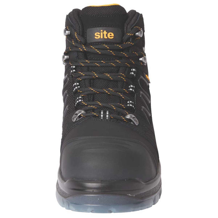 Site Safety Boots Mens Standard Fit Black Leather Waterproof Steel Toe Size 10 - Image 3