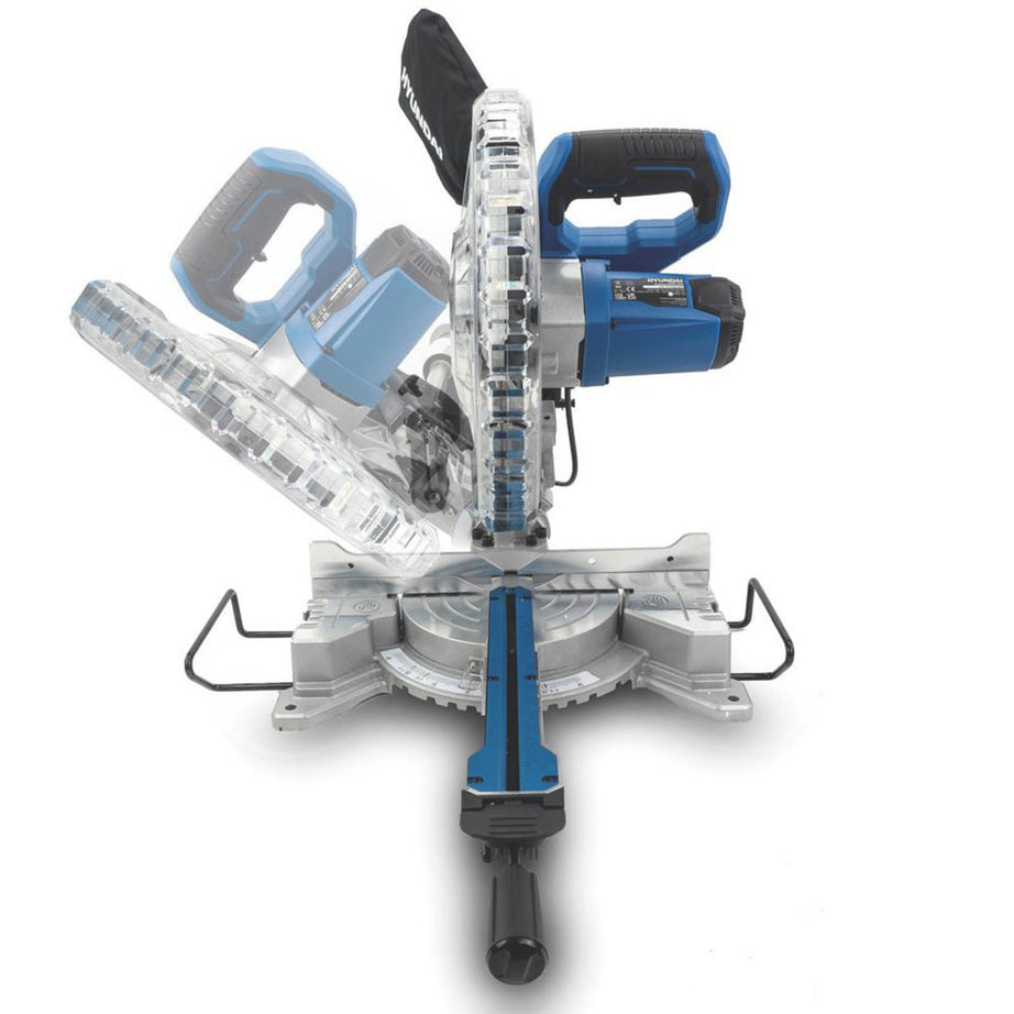 Hyundai Mitre Saw HYMS2000E Single-Bevel 255mm Electric Lightweight Sliding 230V - Image 4