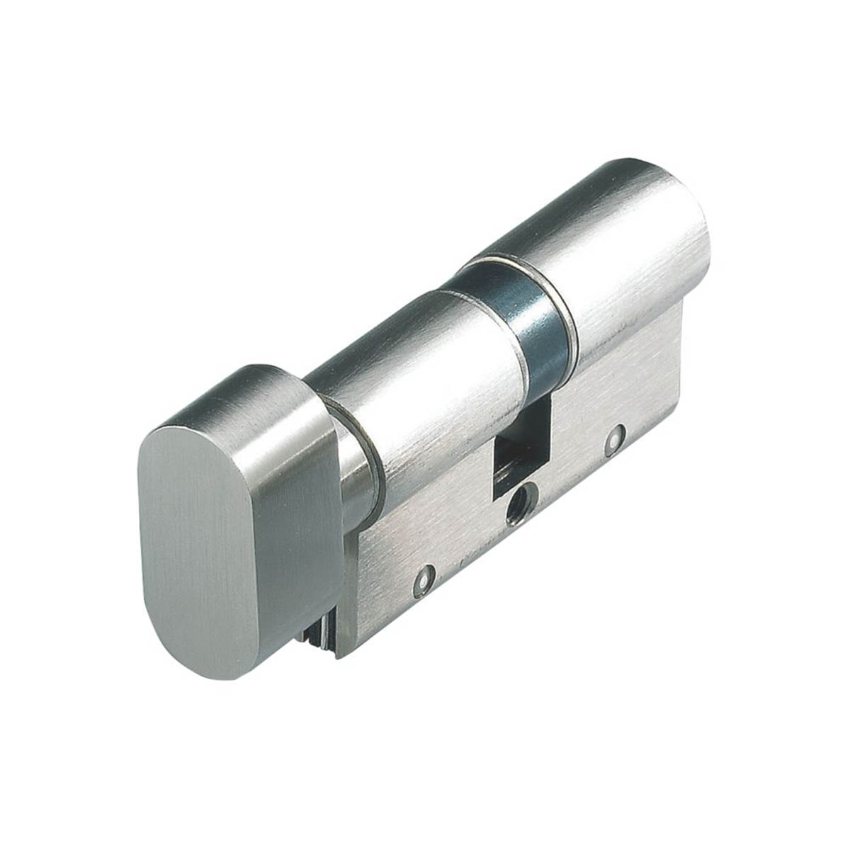 Cisa Euro Cylinder Thumbturn Steel 10-Pin Astral S Series 100mm Nickel-Plated - Image 1