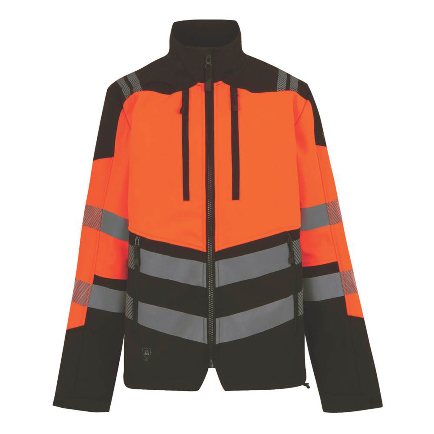 Regatta Hi-Vis Jacket Mens Black Orange Reflective Breathable 3XL 51in Chest - Image 1