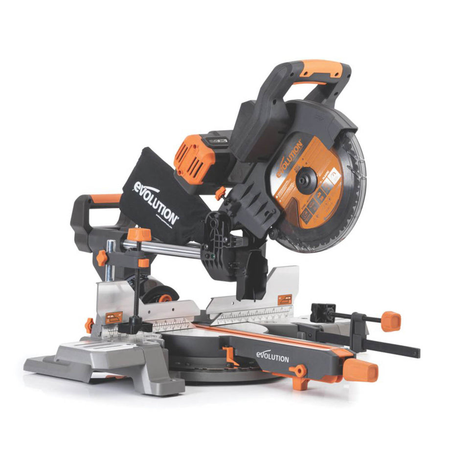 Evolution Sliding Mitre Saw Cordless R255SMS-DB-Li 255mm 36V Li-Ion - Body Only - Image 1