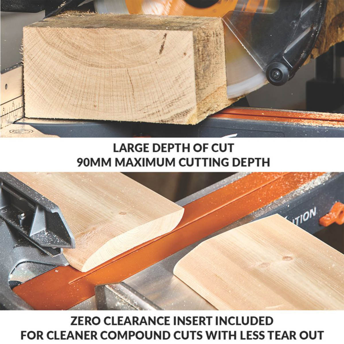 Evolution Sliding Mitre Saw Cordless R255SMS-DB-Li 255mm 36V Li-Ion - Body Only - Image 5