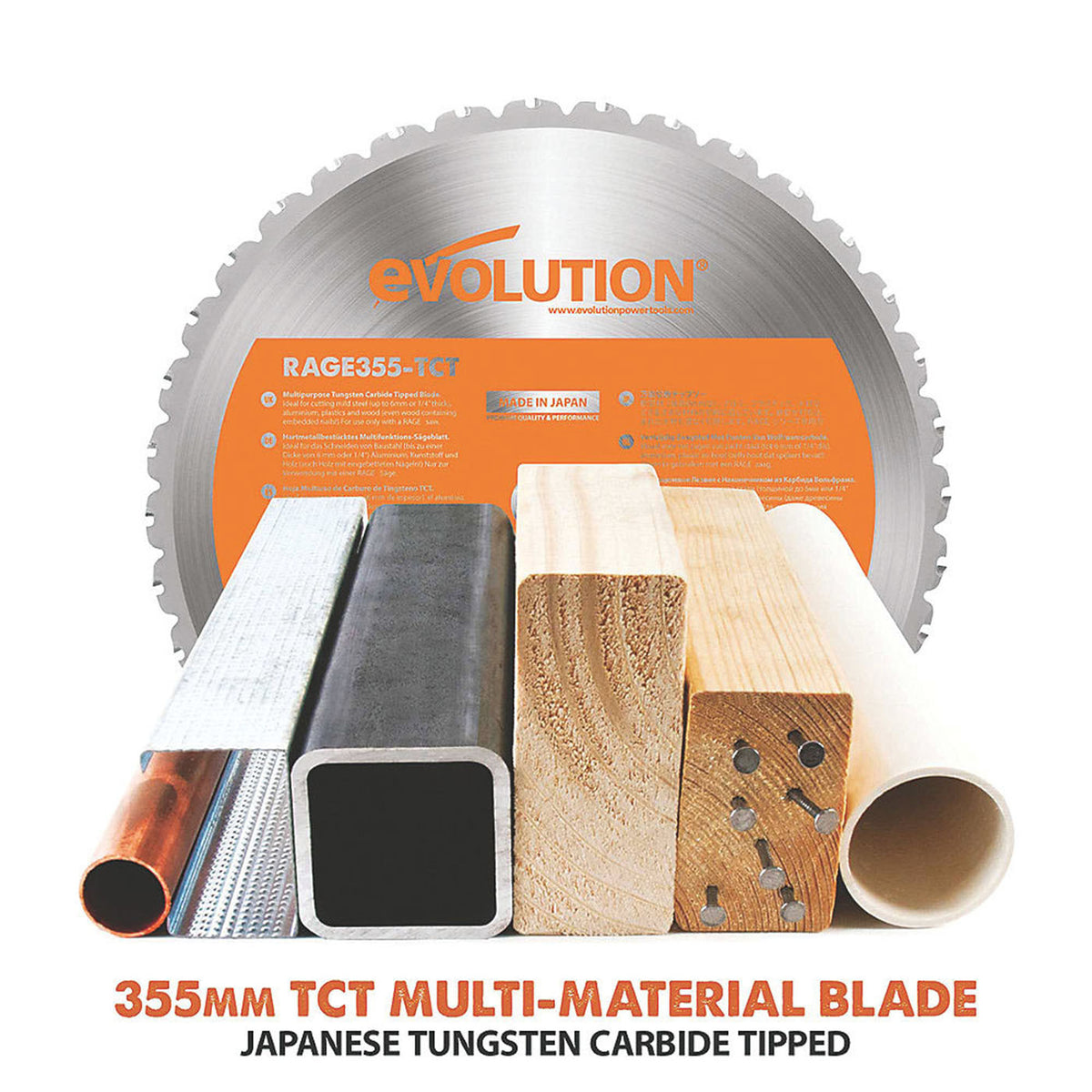 Evolution Chop Saw Electric 110V R355CPS110V Heavy Duty 355mm Multi Material - Image 3