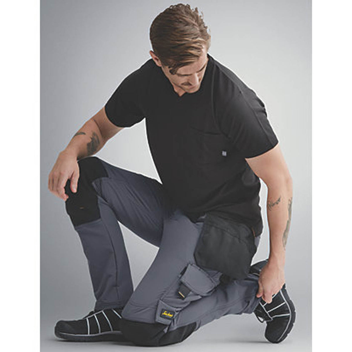 Snickers Work Trousers Slim Fit Splashproof Black Multi Pocket 30W 30L 6271 - Image 7