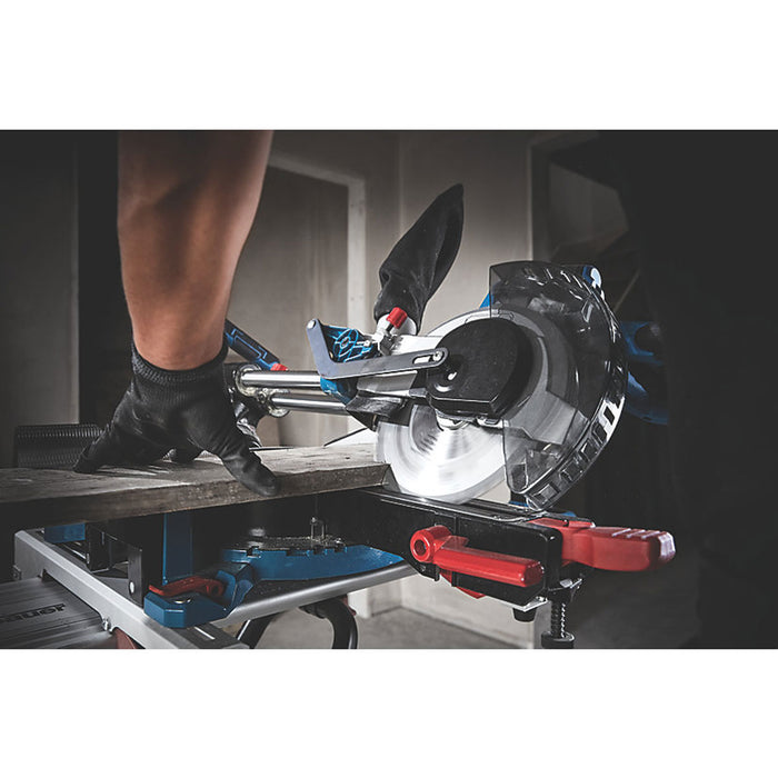 Erbauer Mitre Saw 216mm EMIS216S Double-Bevel Sliding Electric Brushed 220-240V - Image 3