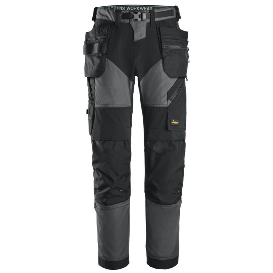 Snickers Work Trousers Mens Regular Fit Grey Stretch Multi Pockets 36"W 32"L - Image 1