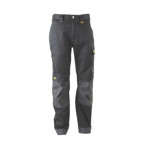 DeWalt Mens Work Trouser Black Breathable Cargo Pockets Regular Fit 34" W 31" L - Image 1