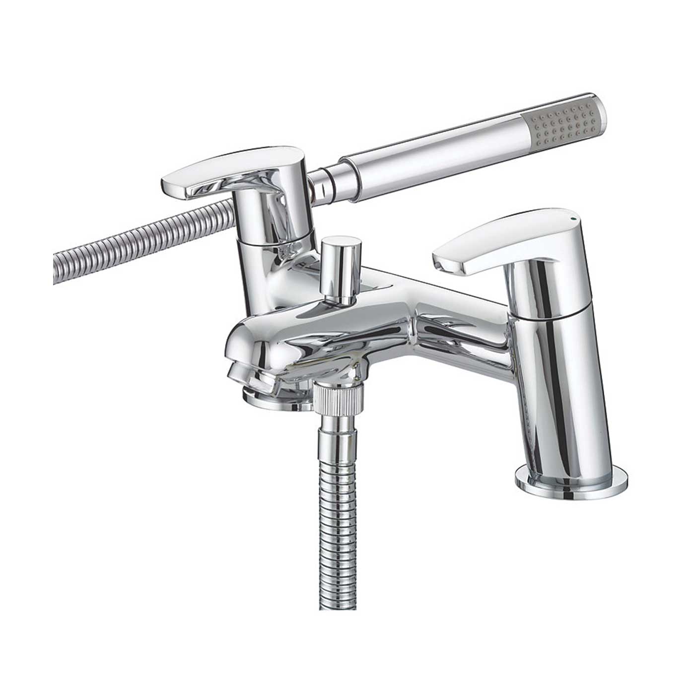 Bristan Bath Filler Tap Shower Mixer Chrome Dual Lever Brass Bathroom Modern - Image 1