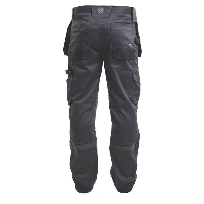 Apache ATS 3D Stretch Work Trousers Black / Grey 42" W 33" L - Image 2