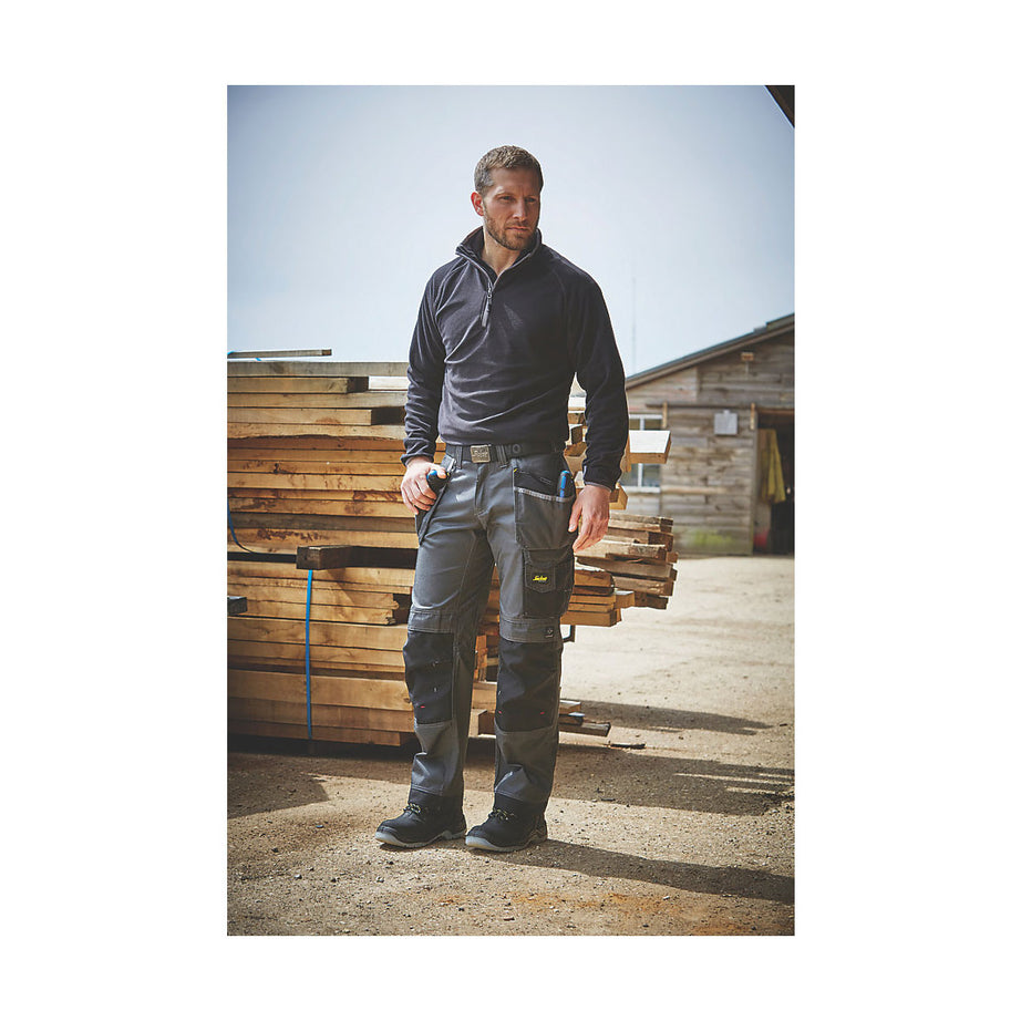 Snickers Work Trousers Mens Relaxed Fit Grey Black Multi Pockets Cargo 35"W 32"L - Image 6