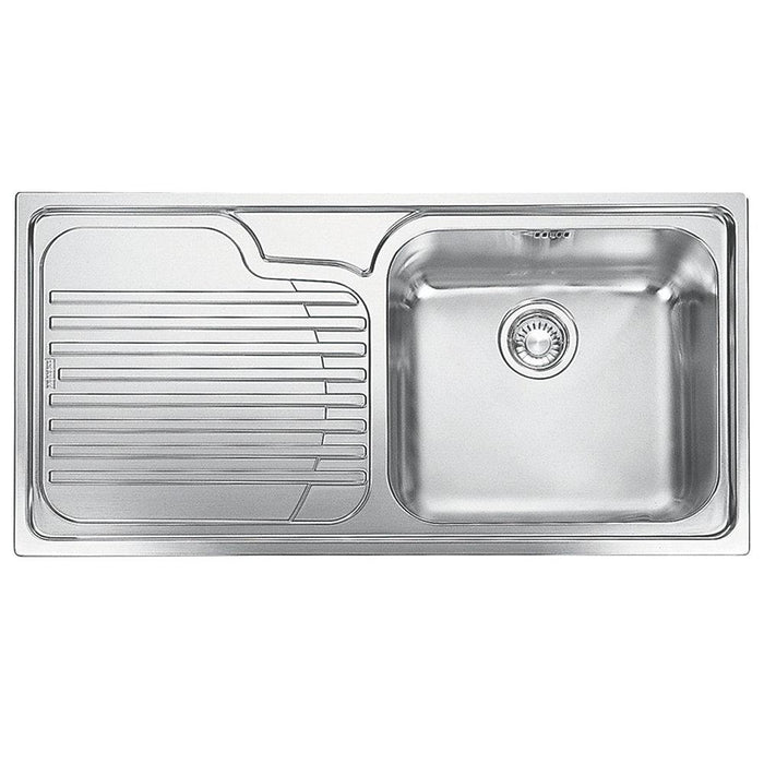 Franke Sink Inset Kitchen Stainless Steel 1 Bowl 1000 x 500mm Left-Hand Drainer - Image 2