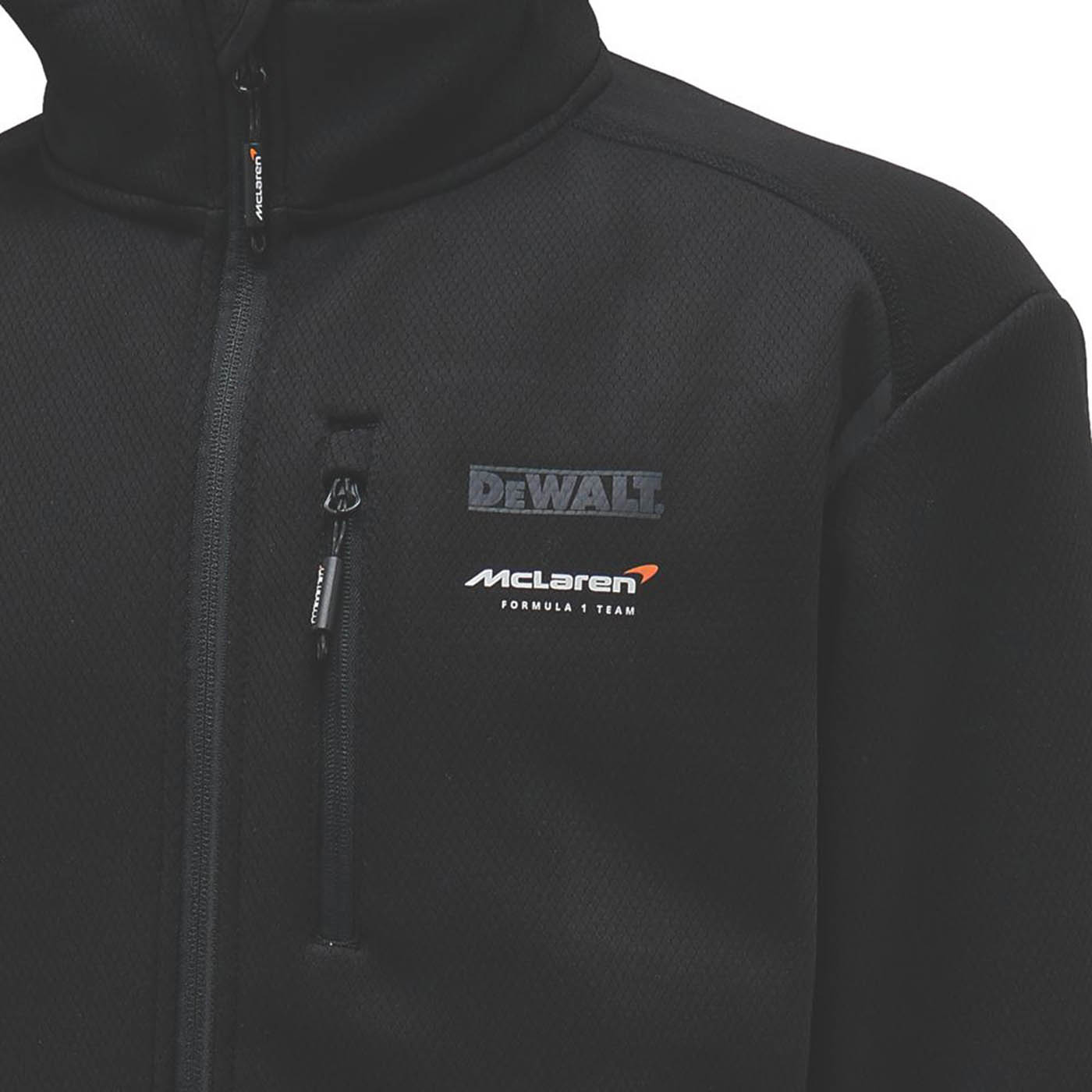 DEWALT Softshell Jacket McLaren F1 Team Pitstop Black Medium 39-41" Chest - Image 4