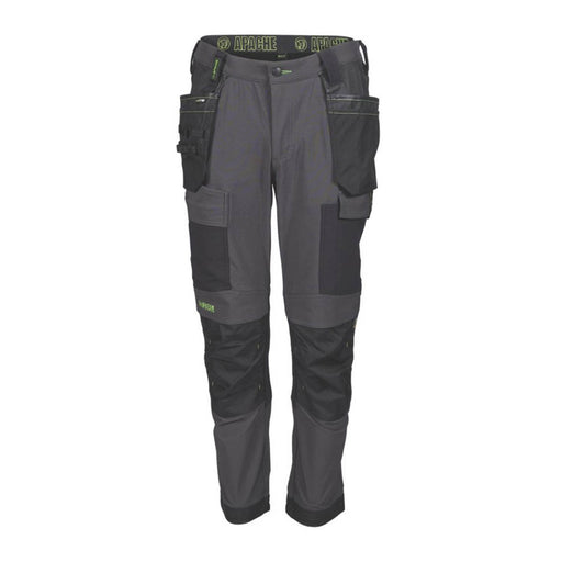 Apache Calgary Work Trousers Grey/Black 34" W 29" L - Image 1