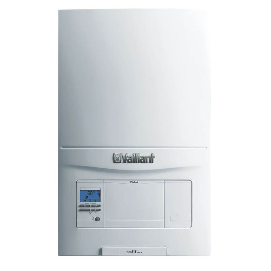 Vaillant Gas System Boiler ecoFIT Pure 618 White Top Flue Digital Display - Image 1