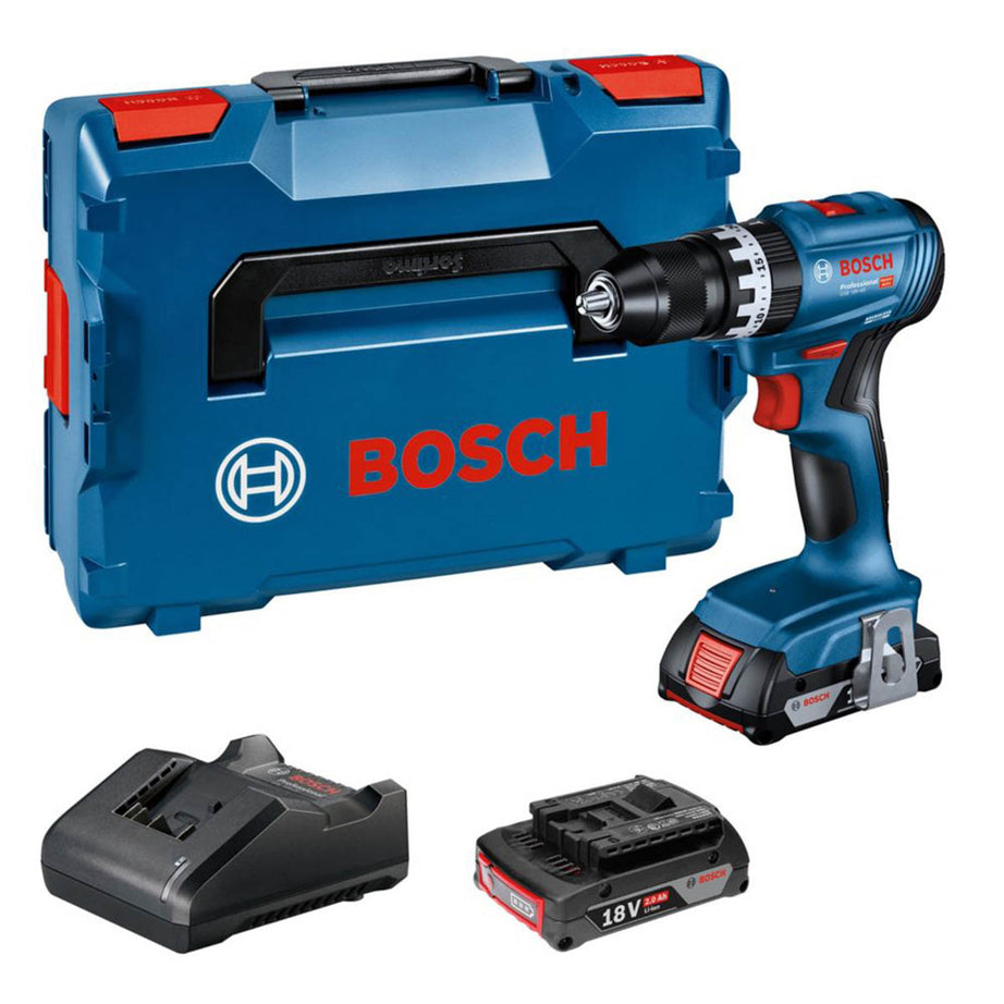 Bosch Combi Drill Cordless 18V 2x2.0Ah Li-Ion GSB18V-45 Brushless Compact - Image 1
