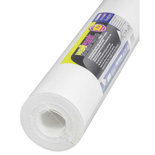 Fibreliner Wallpaper Roll White Plain Matte Smooth Any Room 1000mm x 20m - Image 1