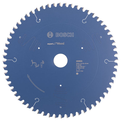 Bosch Expert Circular Mitre Saw Blade Wood Cutting Disc Carbide Teeth 254x30mm - Image 1