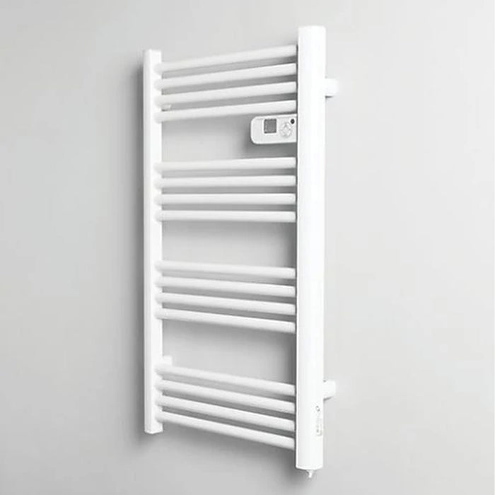 Electric Towel Radiator Heated LCD Display Pre Filled White 98x 55cm 800BTU - Image 1