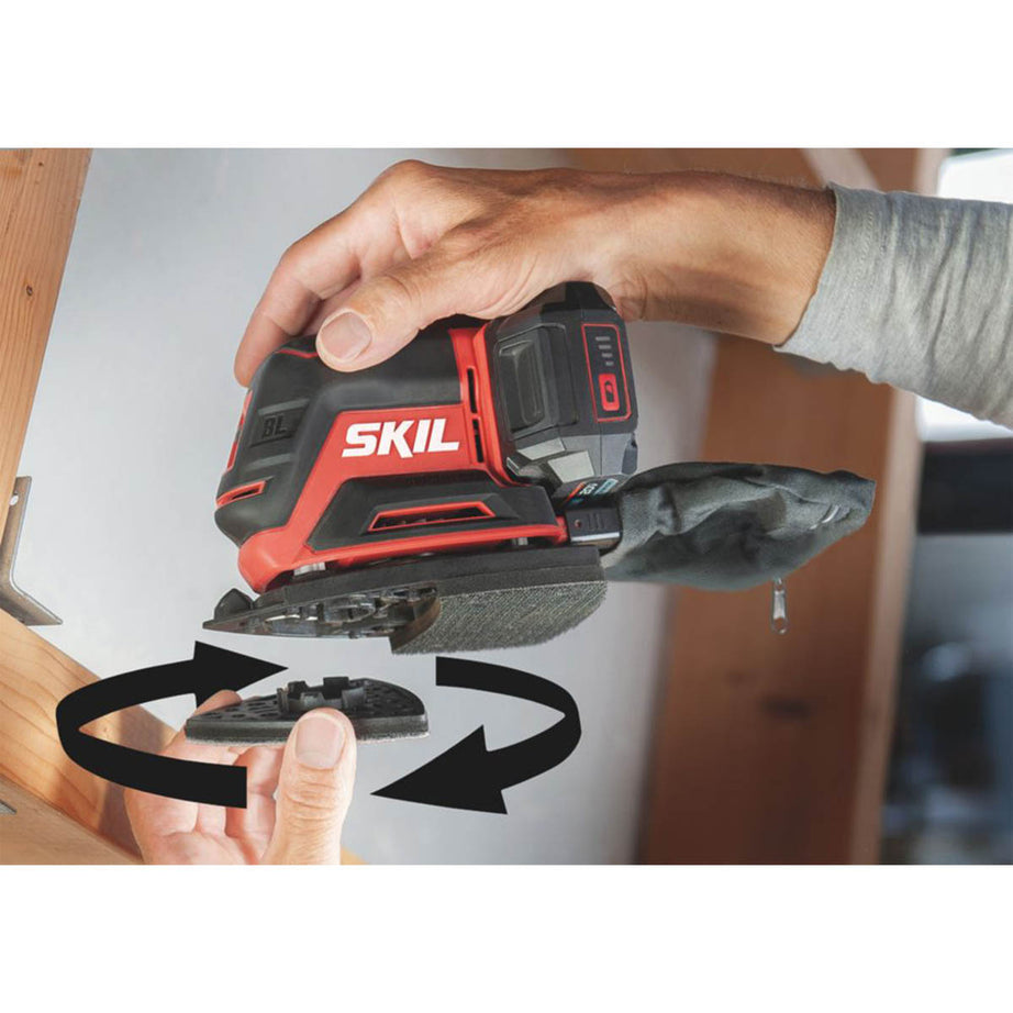 Skil Multi Sander Cordless 20V Li-Ion SR1E3720CD Brushless Compact Body Only - Image 3
