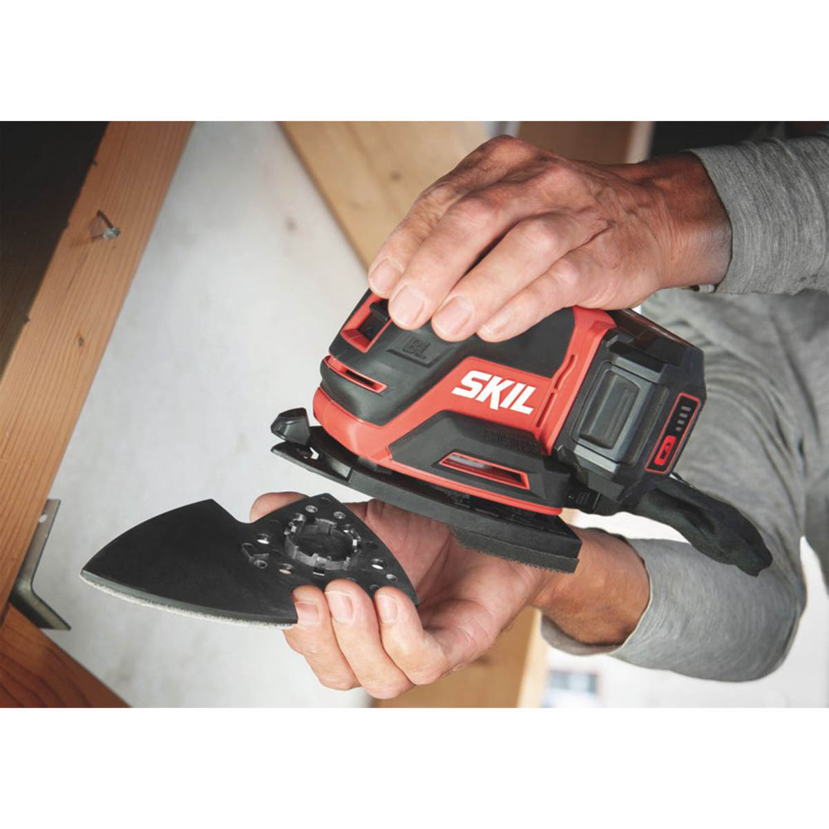 Skil Multi Sander Cordless 20V Li-Ion SR1E3720CD Brushless Compact Body Only - Image 4