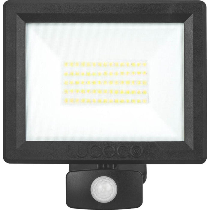 Luceco Essence Outdoor LED Floodlight with Ball Joint With PIR Sensor Black 50W 6000lm - Image 3