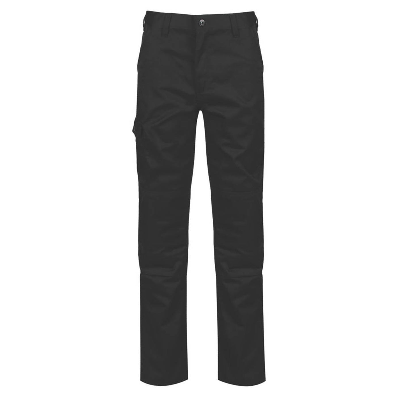 Regatta Pro Mens Work Trousers Black Cargo Classic Fit Multi Pockets 32" W 33" L - Image 1