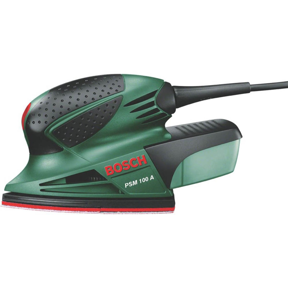 Bosch Multi Sander Electric PSM100 Ergonomic Soft Grip Compact Dust Box 100W - Image 1