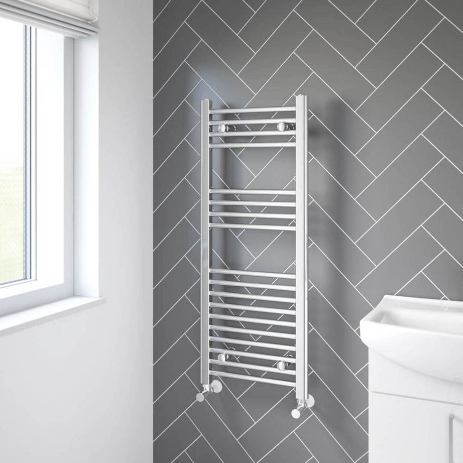 Bathroom Towel Rail Radiator Chrome Flat Warmer Ladder 237W (H)100x(W)40cm - Image 4
