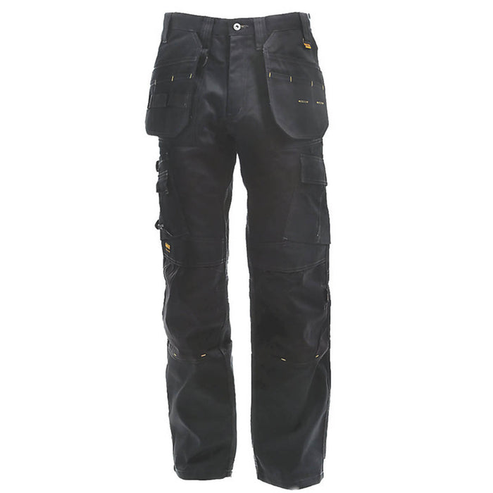 DeWalt Work Trousers Mens Straight Leg Black Multi Pockets Cargo 32"W 29"L - Image 1