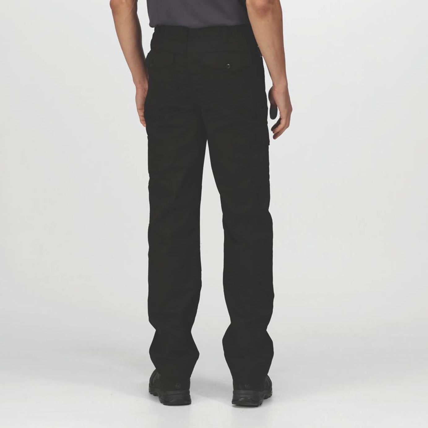 Regatta Work Trousers Mens Pro Cargo Classic Fit Black Multi Pockets 46W 33L - Image 4