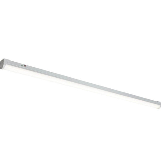 Knightsbridge Batten 4ft Single Integrated LED Variable White Steel White - Image 1